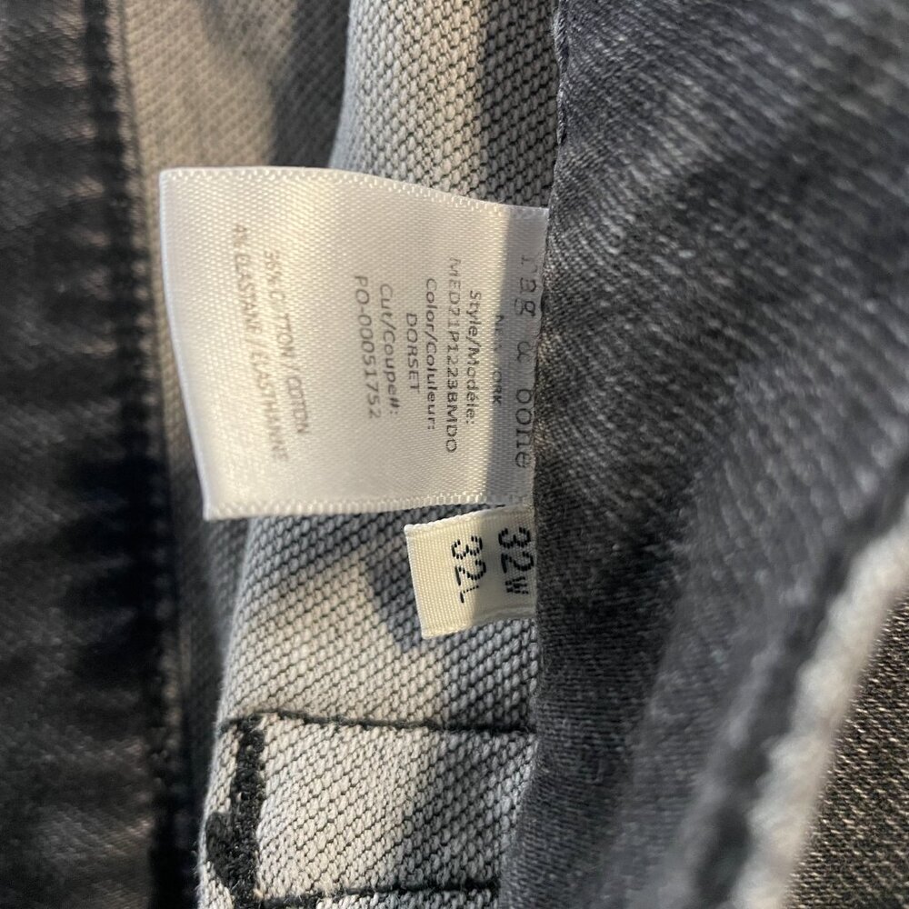 Rag & Bone Fit 2 Slim Jeans - Gray Wash - 32x32 - Picture 10 of 10